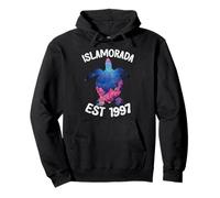 Islamorada Est 1997 Sea Turtle Coral Reef Tropics Pullover Hoodie