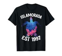 Islamorada Est 1997 Sea Turtle Coral Reef Tropics T-Shirt