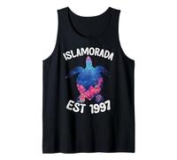 Islamorada Est 1997 Sea Turtle Coral Reef Tropics Tank Top