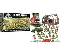 Island Assault Bolt Action Starter Set 28mm World War 2 Miniatures | Strategy Battle Game for 2 or more Players Using Miniatures