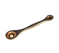 Island Bamboo 9" Natural/Brown Pakkawood 2 in 1 Double Sided Measuring Spoon