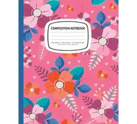 Island Blooms Composition Notebook: College-Ruled, 200 Lined Pages, 7.5 x 9.25 in, Pink Tropical Floral Journal for College, School, Office & Home