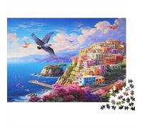 Island,Cinque TerrePuzzles 1000 Pieces for Adults for Adults 1000 Piece Puzzle Educational Challenge Games Home Decoratio