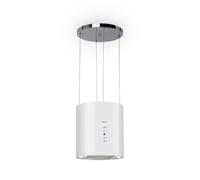 Island Cooker Extractor Hood Kitchen Chimney Convection 560m³ /h LED Steel White