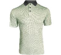 ISLAND GREEN 2026 ALL OVER CHAIN PRINT GOLF POLO SHIRT - PALE GREEN