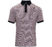 ISLAND GREEN 2026 ALL OVER DOT PRINT GOLF POLO SHIRT - PLUM