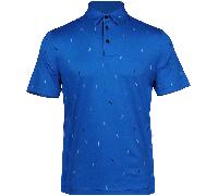 ISLAND GREEN 2026 ALL OVER GOLF PRINT GOLF POLO SHIRT - TURQUOISE