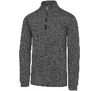 ISLAND GREEN 2026 ALL OVER PRINT TOP LAYER GOLF PULLOVER - CHARCOAL