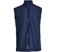 ISLAND GREEN 2026 FULL ZIP PADDED GOLF VEST - NAVY