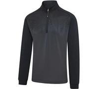 ISLAND GREEN 2026 GRADIENT PRINT 1/4 ZIP THERMAL MIDLAYER PULLOVER - CHARCOAL / BLACK