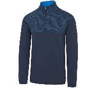 ISLAND GREEN 2026 PRINTED YOKE TOP LAYER PULLOVER - NAVY