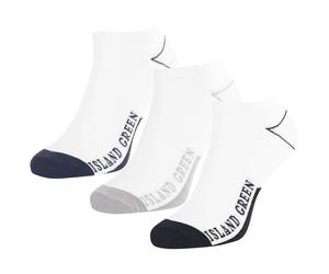 ISLAND GREEN ASSORTED CLASSIC TRAINER SOCK - 3 PACK