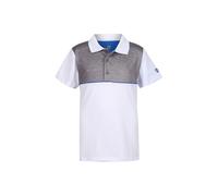 Island Green Boy's Highlight Print Stretch Golf Polo Shirt in White | Size: 13 Years Island Green White 13 Years
