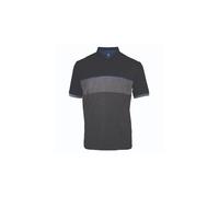 Island Green Colour Block Polo - Char/Grey/Marine - M Size: Medium