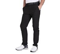 Stretch Tapered Tour Golf Trousers Island Green Black 32L