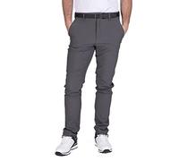 Island GREEN Essentials Men's Tour Tapered Stretch Breathable Flexible Trouser, Charcoal, 34W/33L