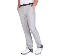 Island GREEN Essentials Men's Tour Tapered Stretch Breathable Flexible Trouser, Light Grey, 40W/29L