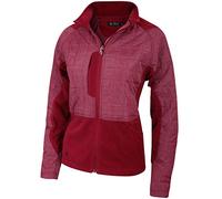 Island Green Golf IGLJKT1846 Womens Full Zip Sports Contrast Lightly Padded Quilted Jacket, Red Heather, Size 16