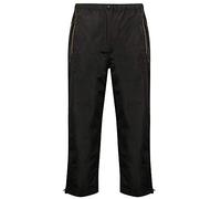 ISLAND GREEN LADIES DROPPED HEM WATERPROOF GOLF TROUSERS - BLACK - 16