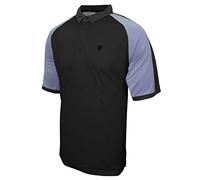 Island Green Golf Mens Contrast Raglan Breathable Moisture Wicking Flexible Polo Shirt, Large