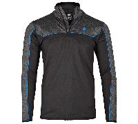 ISLAND GREEN IG TECH PERFORMANCE 1/4 ZIP JUMPER - BLACK / MARINE