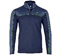 ISLAND GREEN IG TECH PERFORMANCE 1/4 ZIP JUMPER - NAVY / LIME