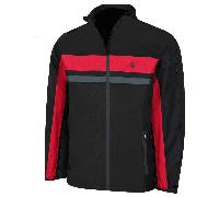 ISLAND GREEN IG TECH WATERPROOF GOLF JACKET - BLACK / RED - M