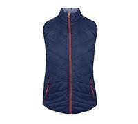 Island Green IGLVST2016 Womens Ultra Lite Reversible Gilet Vest Bodywarmer, Navy/Raspberry, 16