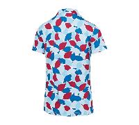 Island Green Ladies Polo All Over Leaf Print - Multi - S Size: Small