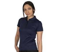 Island Green Women's IGTS1851 Golf Essentials Ladies Comfort Fit Stretch Breathable Golf Sports Micro Pique Polo Shirt, Navy, UK 10