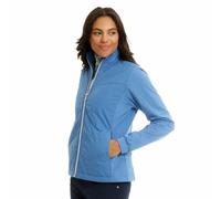 Island GREEN Ladies Zip Through Padded Long Sleeve Outdoor Quilted Jacket, Blue, M