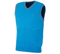 Island Green Men IGKNT1666 - V-Neck Slipover Sweater - Royal Blue, X-Large
