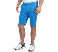 Island GREEN Men’s Cotton-Stretch Gripper Waist Shorts, Blue, 38W