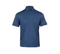 Island Green Men's All Over Geo Print Golf Polo Shirt in Navy | Size: XL Island Green Navy XL