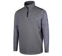 Island GREEN Mens Contrast Panel Sweater - Light Grey Marl - L