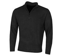 Island Green Men's Golf IGKNT2060 Supersoft Fine Knit 1/4 Zip Neck Sweater, Black, 2X-Larg