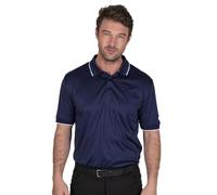 Island Green IGTS1899 Mens Back Yoke Detail Stretch Quick Dry Performance Golf Polo Shirt, Navy, X-Large