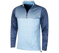 Island GREEN Mens Top Layer Sweater - Navy Marl/Airforce Marl - M