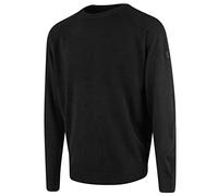 Island GREEN Men's Men's Raglan Sleeve Knit Jumper Sweater, Black, L UK
