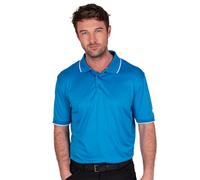 Island Green Men's Performance Golf Polo Shirt in Blue | Size: Medium Island Green Blue M