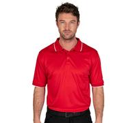 Island Green Men's Performance Golf Polo Shirt in Red | Size: Small Island Green Red S