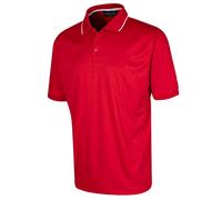 Island Green Mens Performance Golf Polo ShirtS Red GT38660