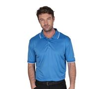Island Green Mens Performance Polo Shirt (Sky Azure) - Sky Blue - Size 2XL