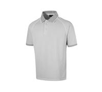 Island Green Men's Raglan Sleeve Stretch Golf Polo Shirt in Silver | Size: Medium Island Green Silver M