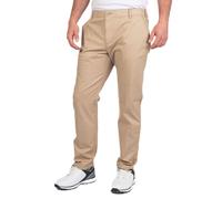 Island Green Men's Tapered Fit Golf Chino in Stone | Size: 34S Island Green Stone 34S