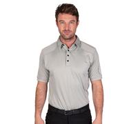 Island Green IGTS1648 Mens Top Stitch Performance CoolPass Golf Polo Shirt, Battleship Grey, XXL