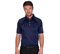Island Green Men's Top Stitch Golf Polo Shirt in Navy | Size: Small Island Green Navy S