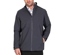 Island Green Mens Waterproof Inner Storm Cuff Golf Jacket, Charcoal, M UK