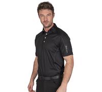 Island GREEN Mens 4 Button CoolPass Polo Shirt - Black - XXL