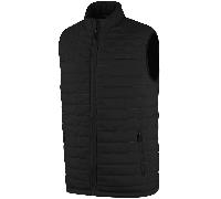 ISLAND GREEN THERMO TECH PADDED FULL ZIP GILET - BLACK